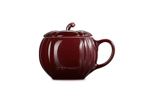 Le Creuset Stoneware Pumpkin Mug with Lid