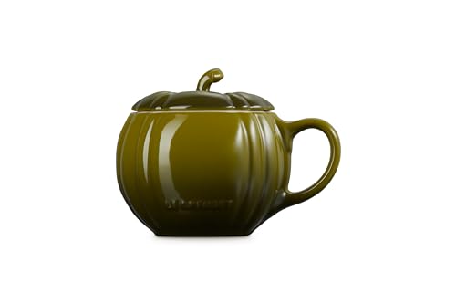 Le Creuset Stoneware Pumpkin Mug with Lid