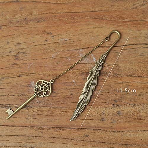 Vintage Bronze Key Bookmark