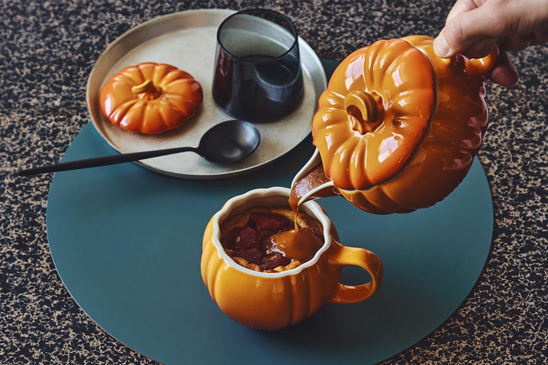 Le Creuset Stoneware Pumpkin Mug with Lid