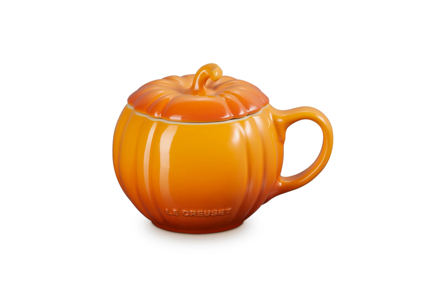 Le Creuset Stoneware Pumpkin Mug with Lid