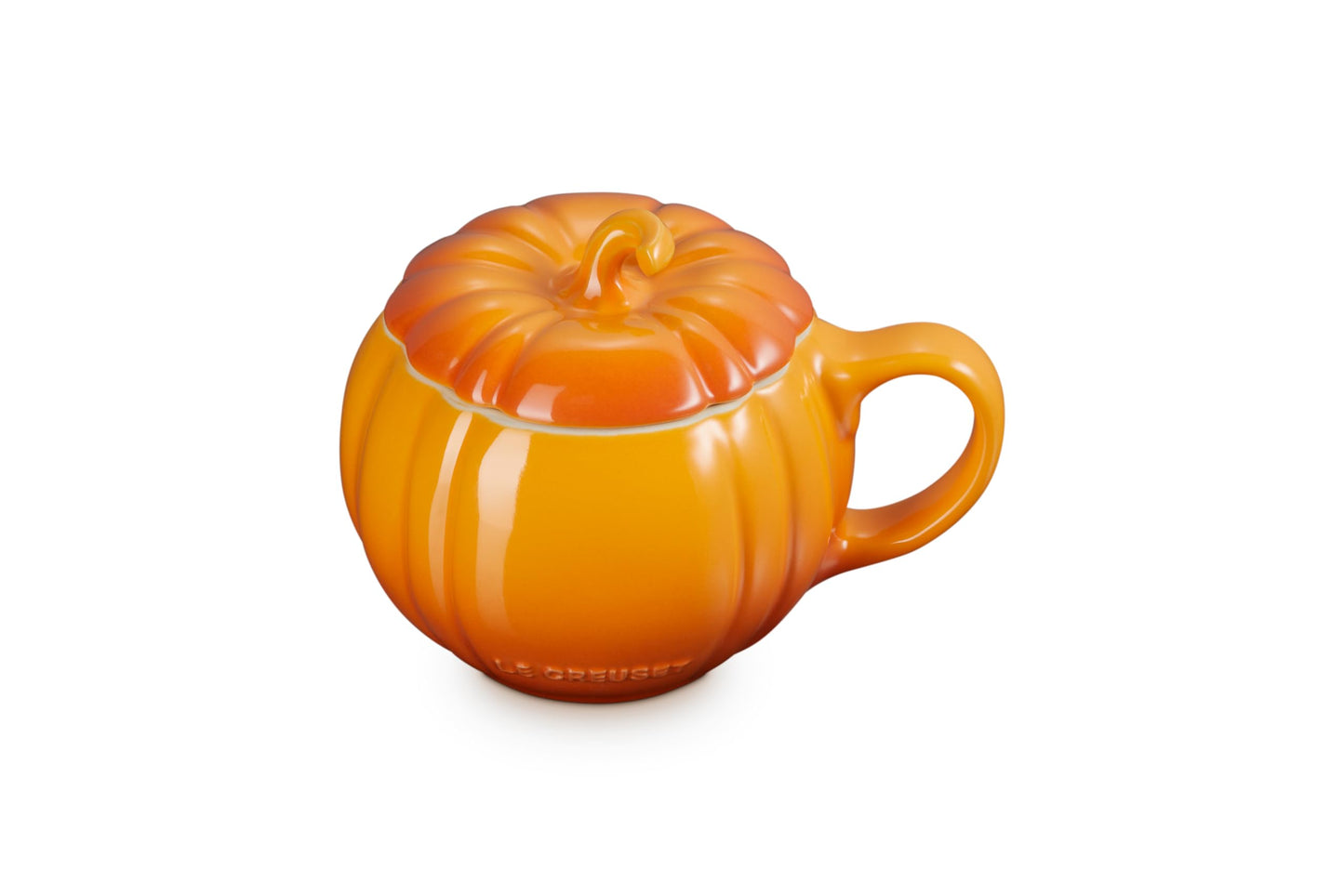 Le Creuset Stoneware Pumpkin Mug with Lid