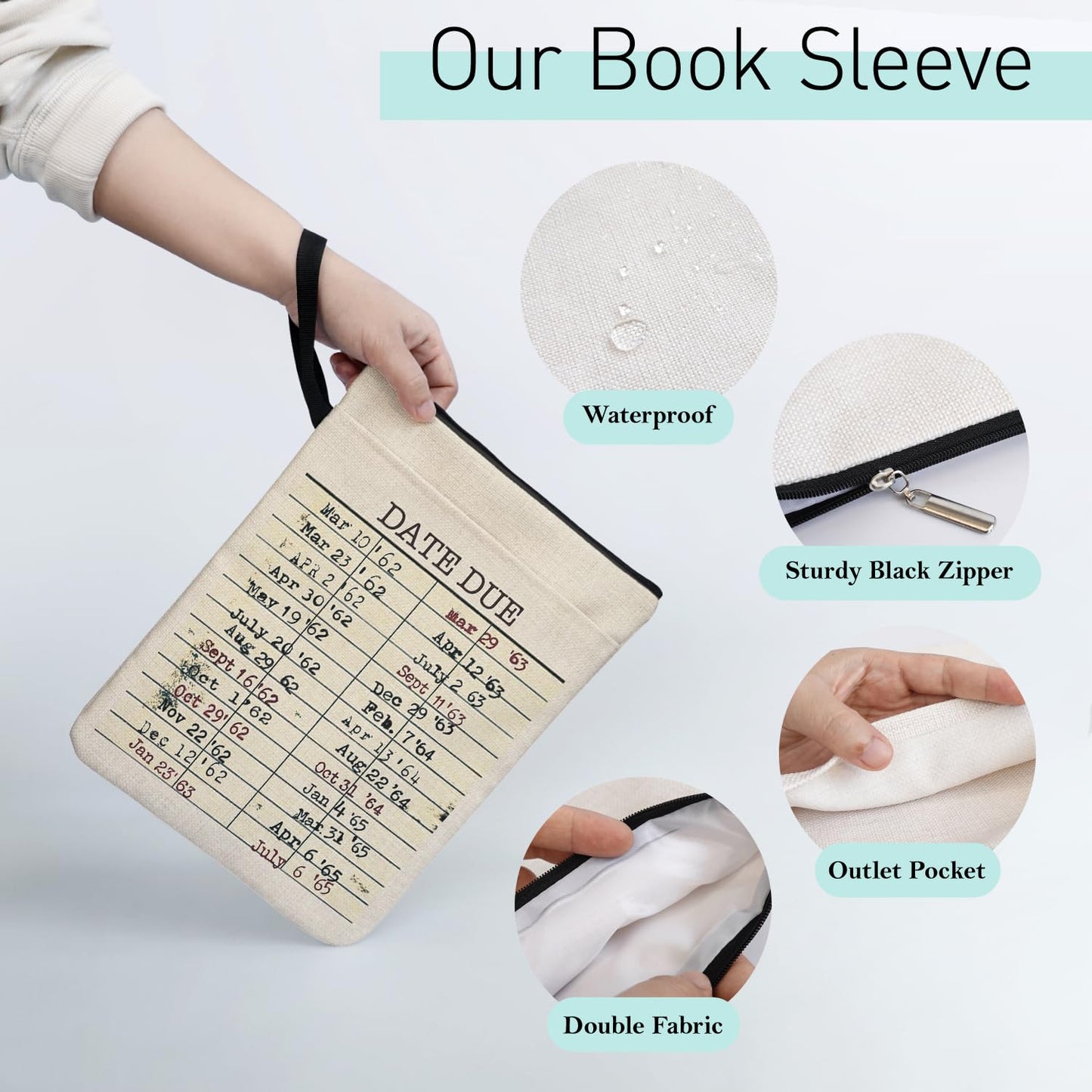 Library Date Due Book Sleeve