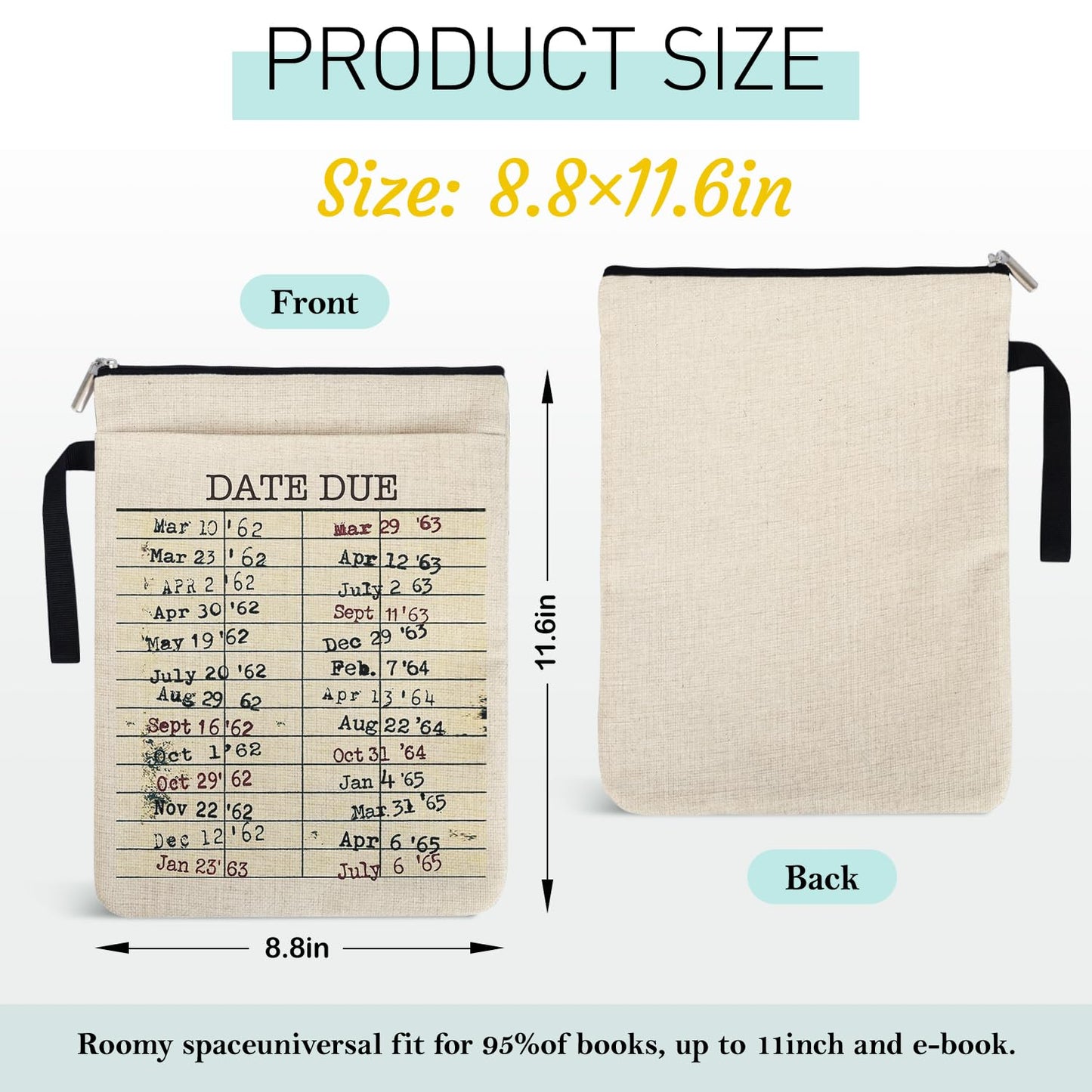 Library Date Due Book Sleeve