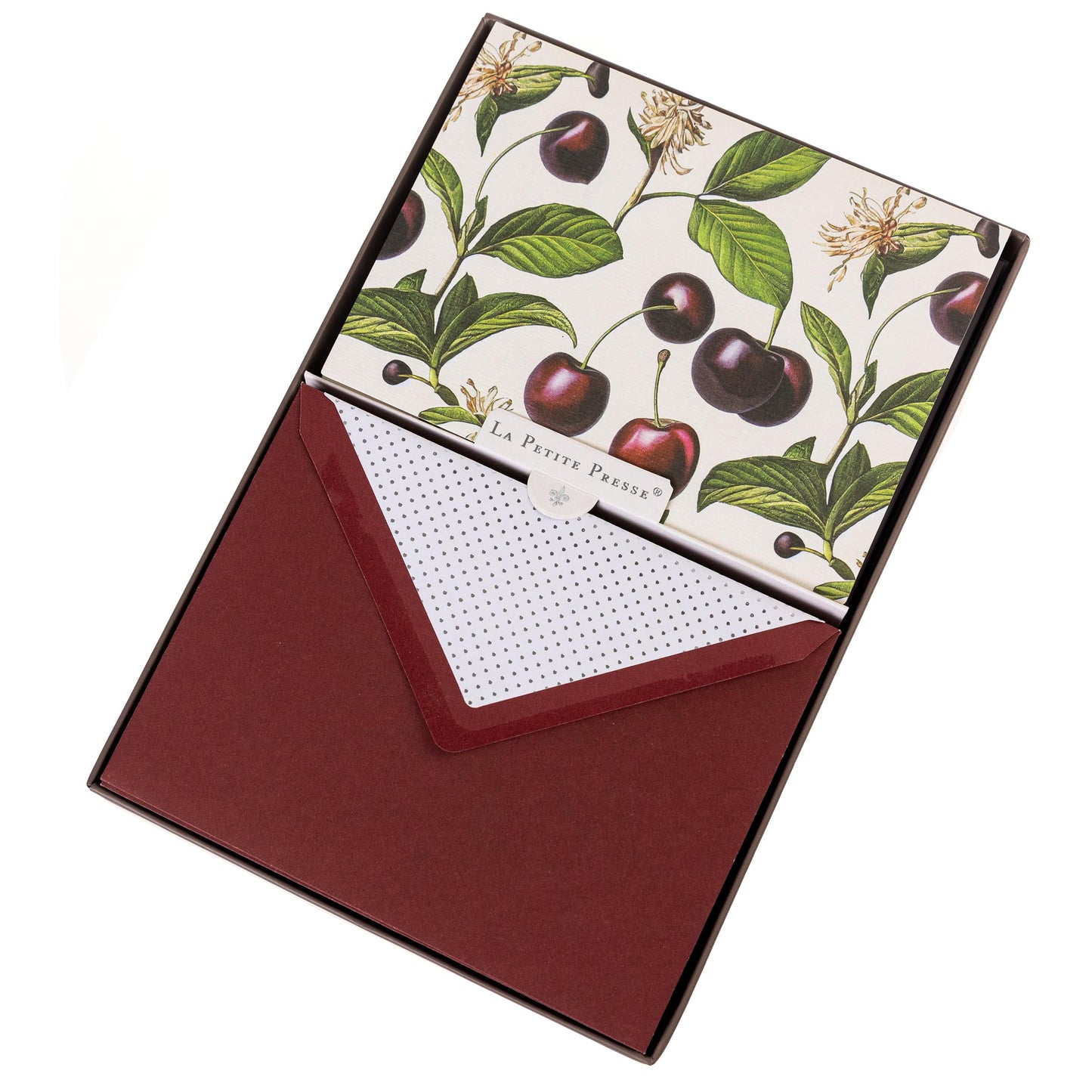 Black Cherry Vintage Card & Envelope Stationery Set