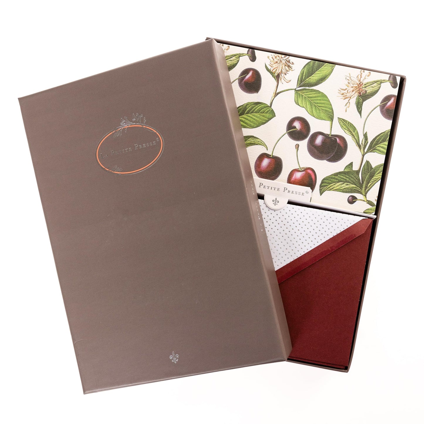 Black Cherry Vintage Card & Envelope Stationery Set