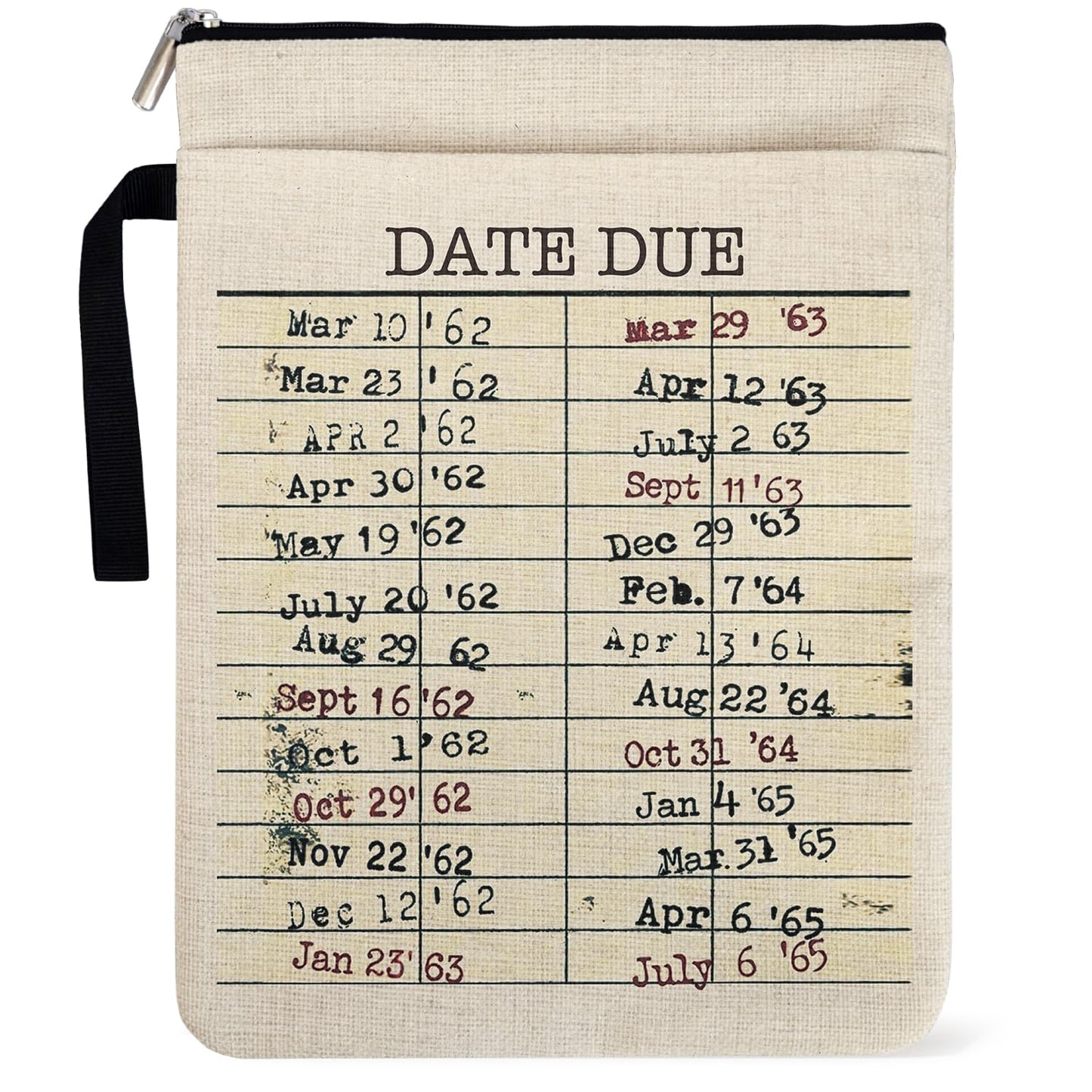 Library Date Due Book Sleeve
