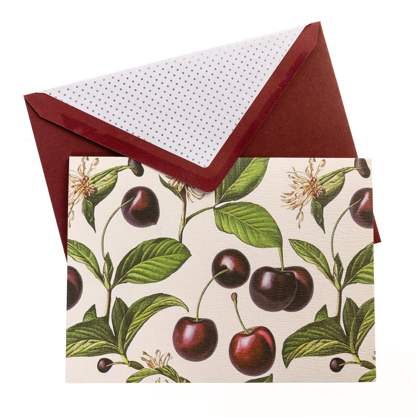 Black Cherry Vintage Card & Envelope Stationery Set
